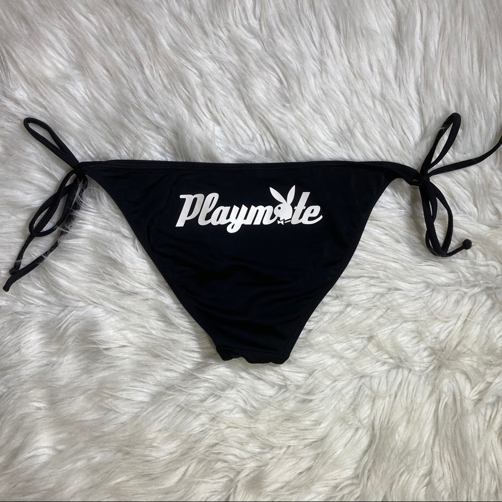 Playboy black playmate bikini bottoms swim large
